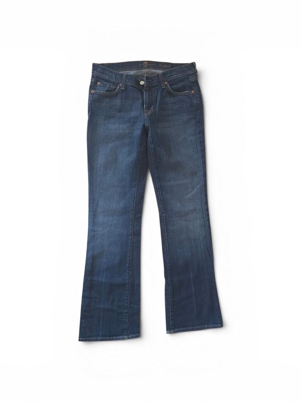 7 For All Mankind Dark Blue Bootcut Jeans